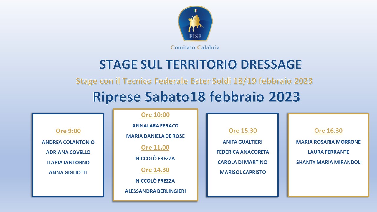 Riprese Tec. Stage Ester Soldi 18 19 febbraio 23 cer