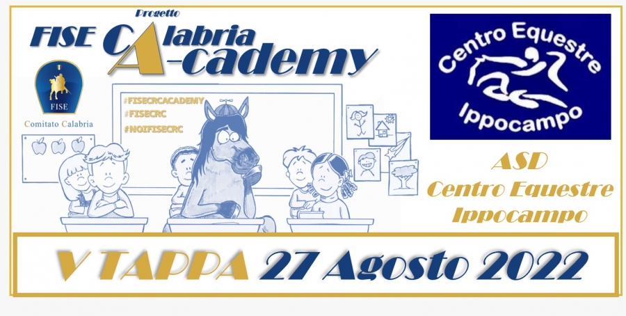 V tappa Progetto FISE Calabria A-cademy Ippocampo 27 Agosto 22