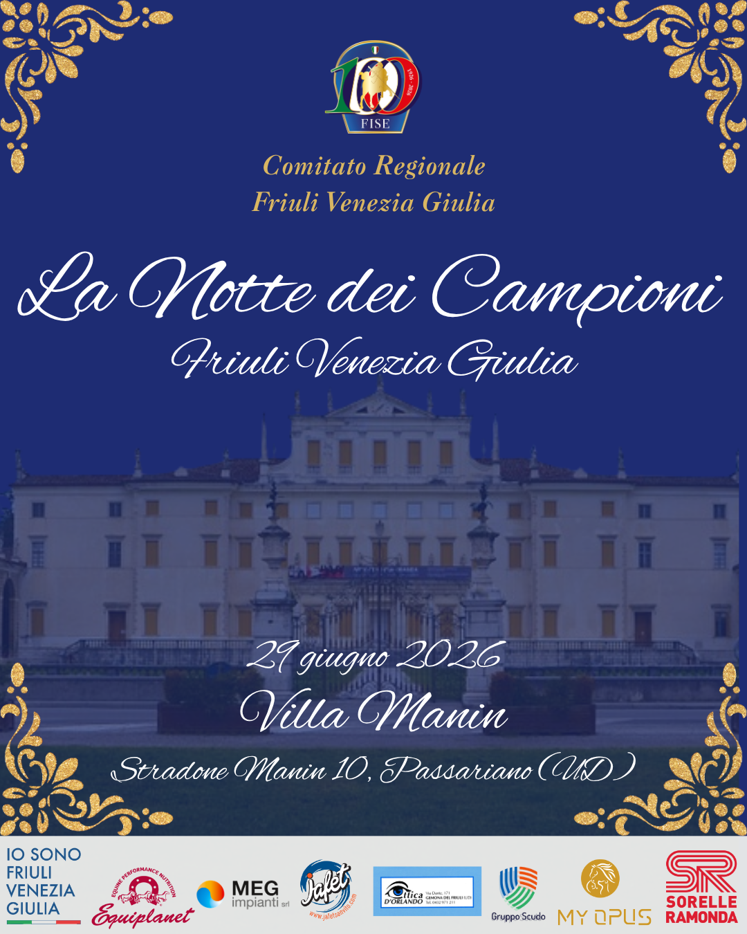 La notte dei campioni 2026