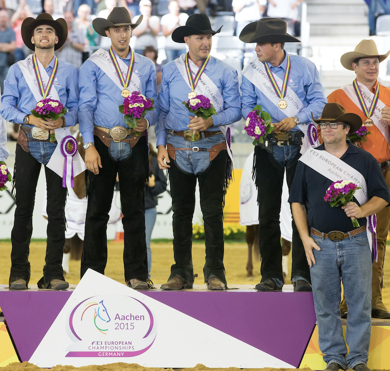 Team Italia Reining Oro2015 aachen