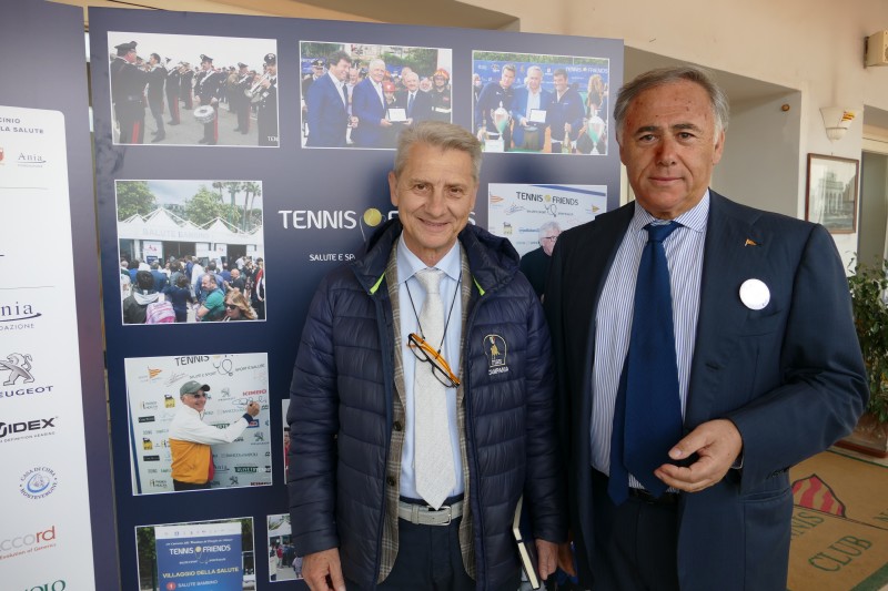 presidente montrone e presidente tennis napoli riccardo villari