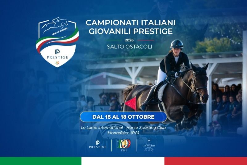 Campionati Italiani Prestige 2026: a Montefalco le stelle del settore giovanile di salto ostacoli