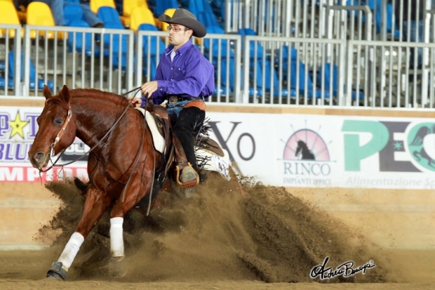 REINING: Futurity 4 anni Manerbio, Pierluigi Chiodo L4 Open Champions