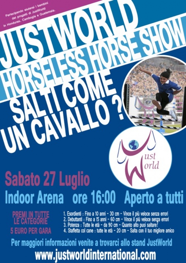 THE AREZZO EQUESTRIAN CENTRE HOSTS THE FIRST JUSTWORLD HORSELESS HORSE SHOW IN ITALY