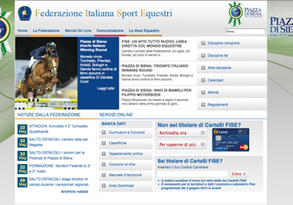 FISE: un sito tutto nuovo, linea diretta col mondo equestre