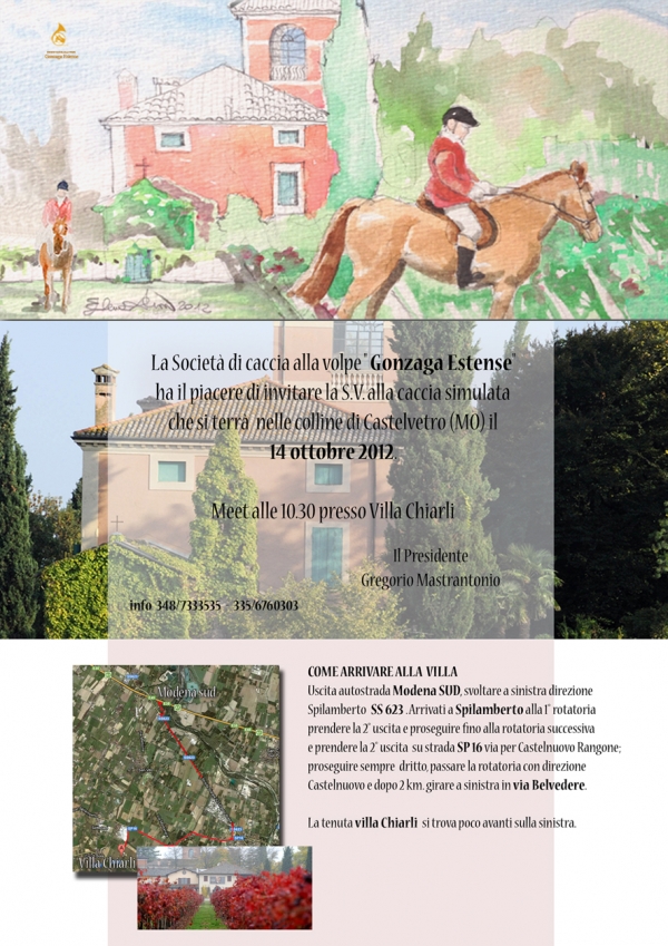 CACCIA ALLA VOLPE SIMULATA A CASTELVETRO