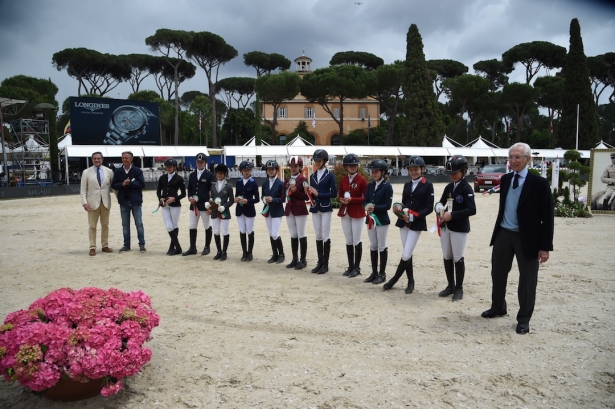 PIAZZA DI SIENA:I vincitori della Gara Pony-Premio Porrini