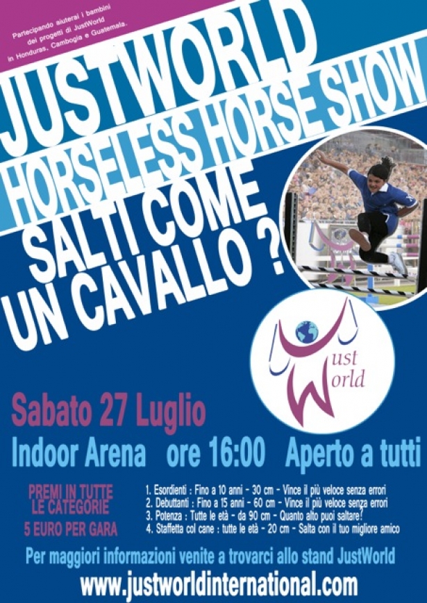 ALL’AREZZO EQUESTRIAN CENTRE IL PRIMO JUSTWORLD HORSELESS HORSE SHOW IN ITALIA