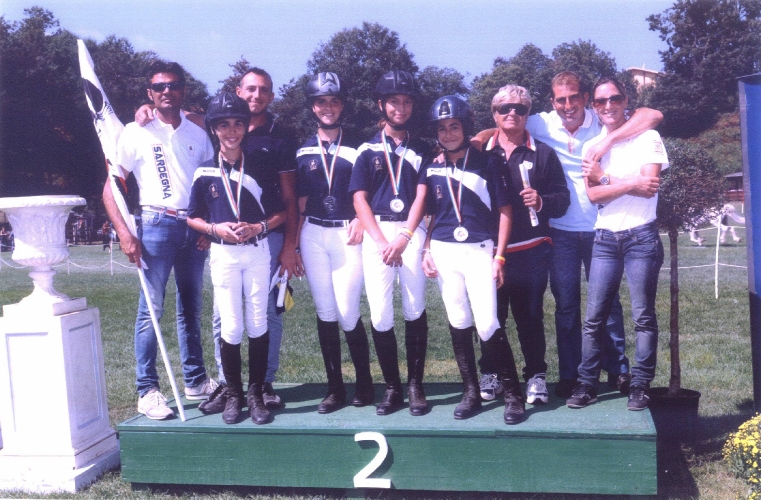 Squadra Sardegna Salto Ostacoli Medaglia d'Argento Ponyadi 2012