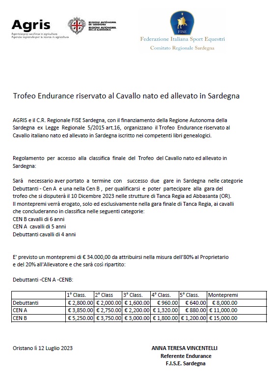 attivita endurance agris